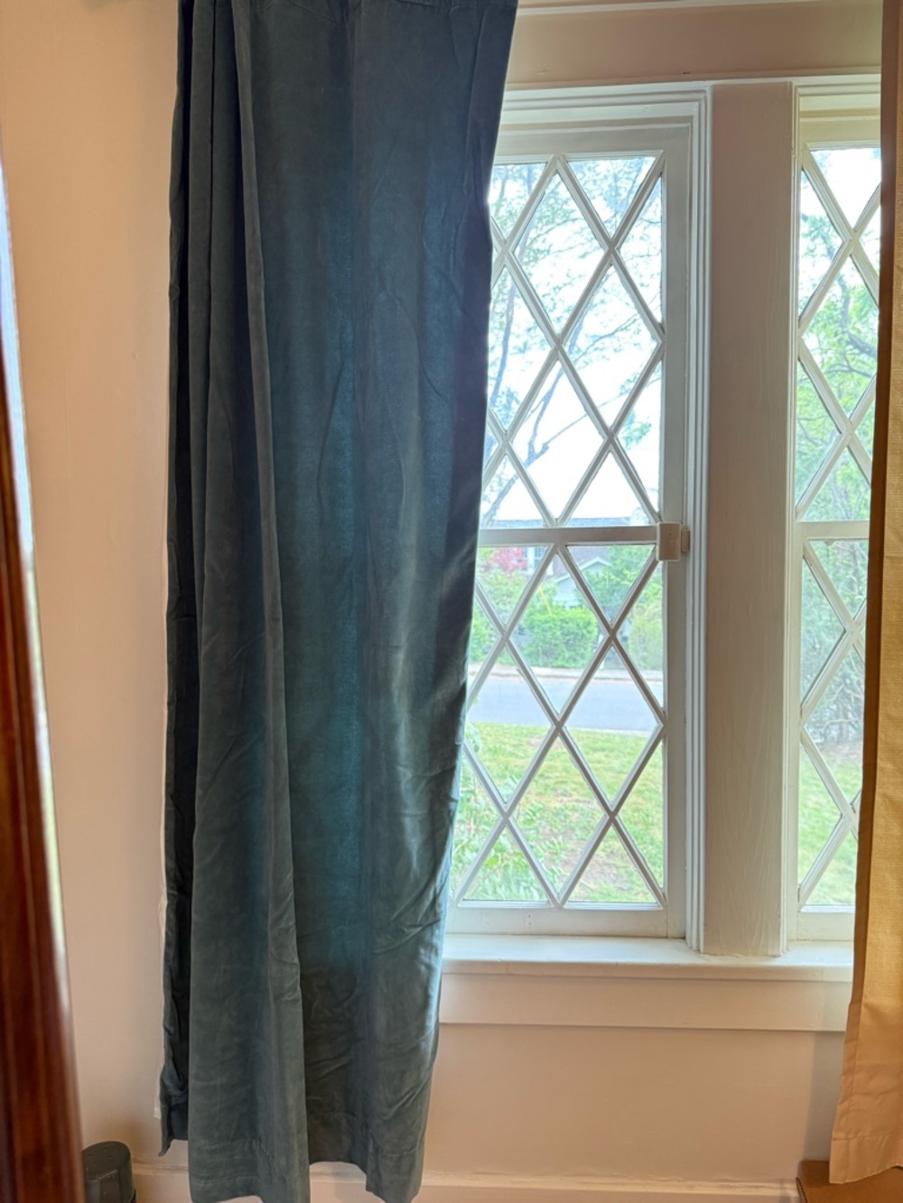 PRICE DROP ⬇️ Blue Pottery Barn Velvet Curtains, Set of Four Panels